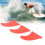 3Pcs Surfbrett Flossen PVC Thruster Flossen 11