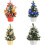 Pre-Lit Mini Tree, Mini Christmas Tree With LED Lights For Easy Storage And Reusable Festive Decor 5