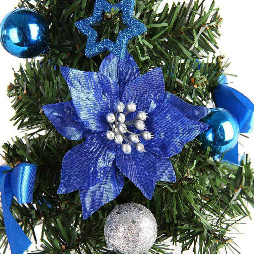 Pre-Lit Mini Tree, Mini Christmas Tree With LED Lights For Easy Storage And Reusable Festive Decor 1