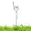 Rain gauge for the garden with snail post 1
