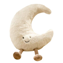 Sun Moon Plush Pillow 14 Inch Plush Throw Cushion Cuddle Toy For Napping Car Seat Cushion Room Decor Moon