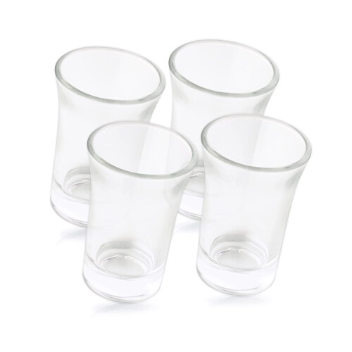 Shot Glasses 4Pack 50ml Capacity Unbreakable Shatterproof Drinking Cups Beer Mugs