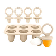 Silikon-Beißungs-Eiswürfelform für Babys, sichere-Beige Modell B