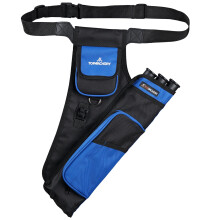 Archery Quiver for Arrows Classic Side Quiver with Adjustable Shoulder Strap 3 Tube Quiver Arrows for Hunting Shooting Practice