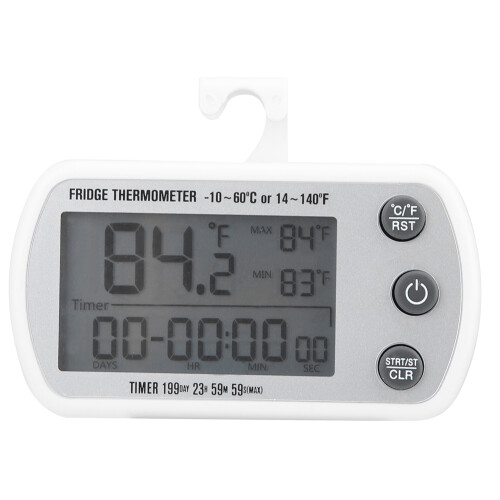 Θερμόμετρο μεγάλης οθόνης LCD, αδιάβροχο θερμόμετρο ψυγείου με μη τοξικό και