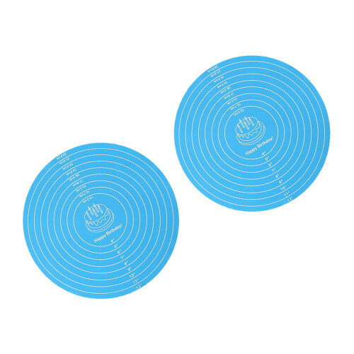 Flexible Silikon-Backmatte zum Dekorieren von Gebäck,-Blau