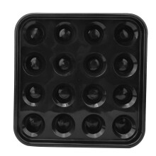 PoolballTablett  Pool ball tray, Billiard ball holder, Plastic, 16 holes, Billiards, Snooker balls, Table storage
