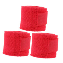 3 roles sport fitness resistance band wrist wraps for men bandage wrist protection wrist wraps cotton pure cotton red