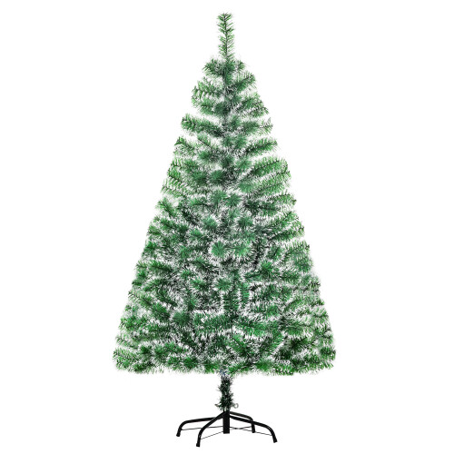 Homcom (5ft / 150cm) Homcom Christmas Tree Artificial Xmas with Metal Stand 1
