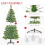 Homcom (5ft / 150cm) Homcom Christmas Tree Artificial Xmas with Metal Stand 6
