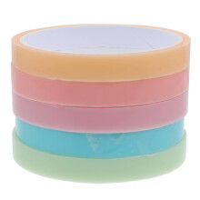 5 Rolls of Colour Tape for Balls, Tubeless Rim Tape, Sticky Roll Tape, Black Insulating Tape