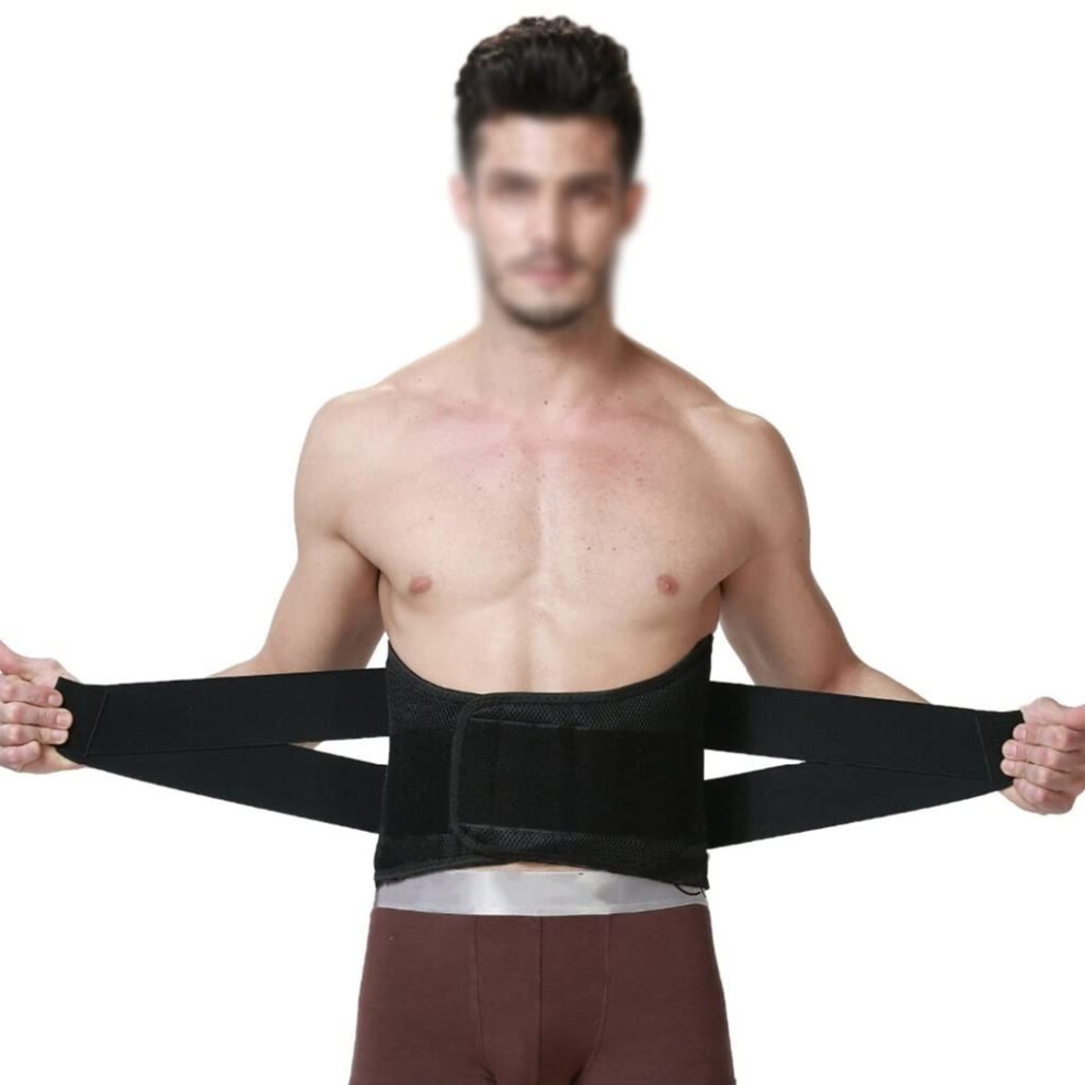 Back Support Belt, Lower Lumbar Pain Relief for Women and Men, Osteochondritis, Radiculitis, Neuralgia, Injury Prevention (Size: XXL)