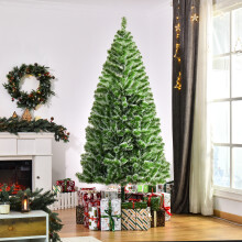 (7ft / 210cm) Homcom Christmas Tree Artificial Xmas with Metal Stand