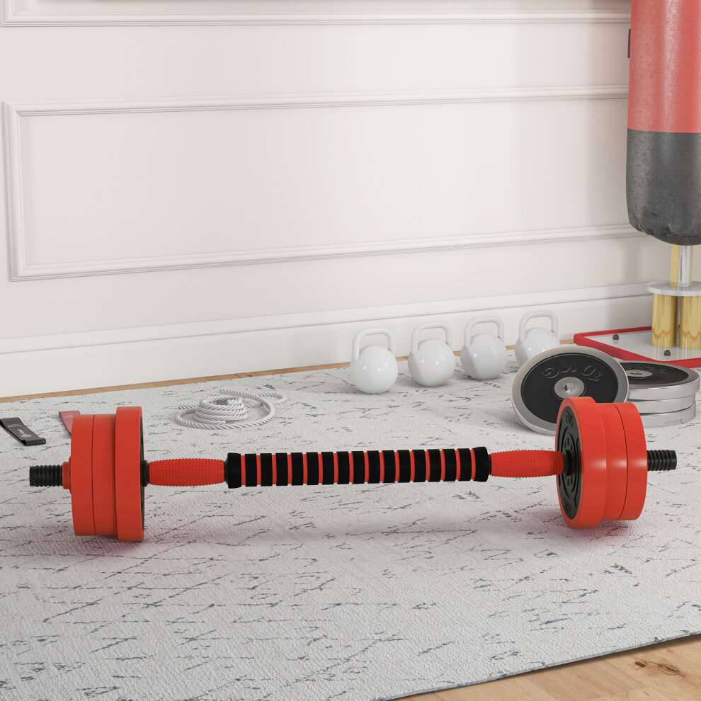 Sportnow Weight Dumbbells Set, Barbell, Kettlebell, Push Up Stand, 20Kg