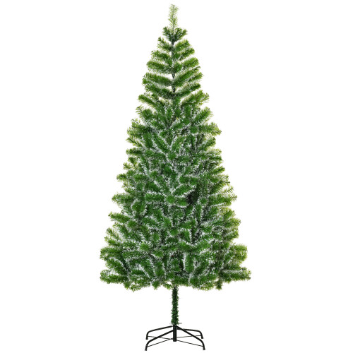 Homcom (7ft / 210cm) Homcom Christmas Tree Artificial Xmas with Metal Stand 1