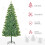 Homcom (7ft / 210cm) Homcom Christmas Tree Artificial Xmas with Metal Stand 4