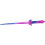 3D Gravity Telescopic Foldable Sword Plastic Simulation Samurai Spiral Stress Relief Toy Pressure Retractable Gradient colour. 3