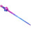 3D Gravity Telescopic Foldable Sword Plastic Simulation Samurai Spiral Stress Relief Toy Pressure Retractable Gradient colour. 4