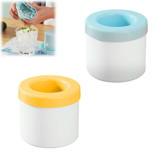 Versatile Ice Maker, Silicone Easy-Release Portable Ice Cup For Convenient Refreshment, Stackable Freezer Storage Offers Space Efficiency 1