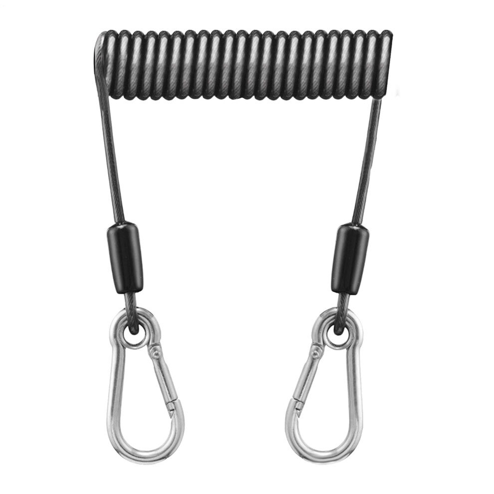Retractable Safety Coils, Lanyard, Fishing Pole Tether Stainless Steel 9067246295318