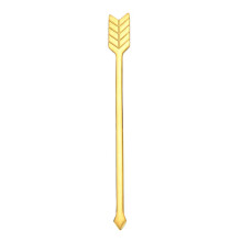 304 Stainless Steel Dessert Picks Pack Arrow Shape Tasting Forks For Buffet, Salad, Cake, Appetizer Gold Tube Finish