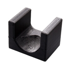 Ergonomic 5D Nail Art Holder Tool Soft Velvet Coating 3D-Black