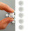10/20Pcs Clear Plastic Shoe Charm Fasteners Clips Rotating-20 2