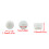 10/20Pcs Clear Plastic Shoe Charm Fasteners Clips Rotating-20 3