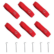 Volleyball Court Cable  Webbing, Adjustable Boundary Lines Set  Peg Kit with Tension Straps, Weatherproof Line for Outdoor Sandy Beach.