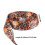 Thin Flat Leopard Pattern Shoelaces-White  black and bro 140cm 4