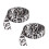 Thin Satins Leopard Pattern Shoe-White and black pant 80cm 1