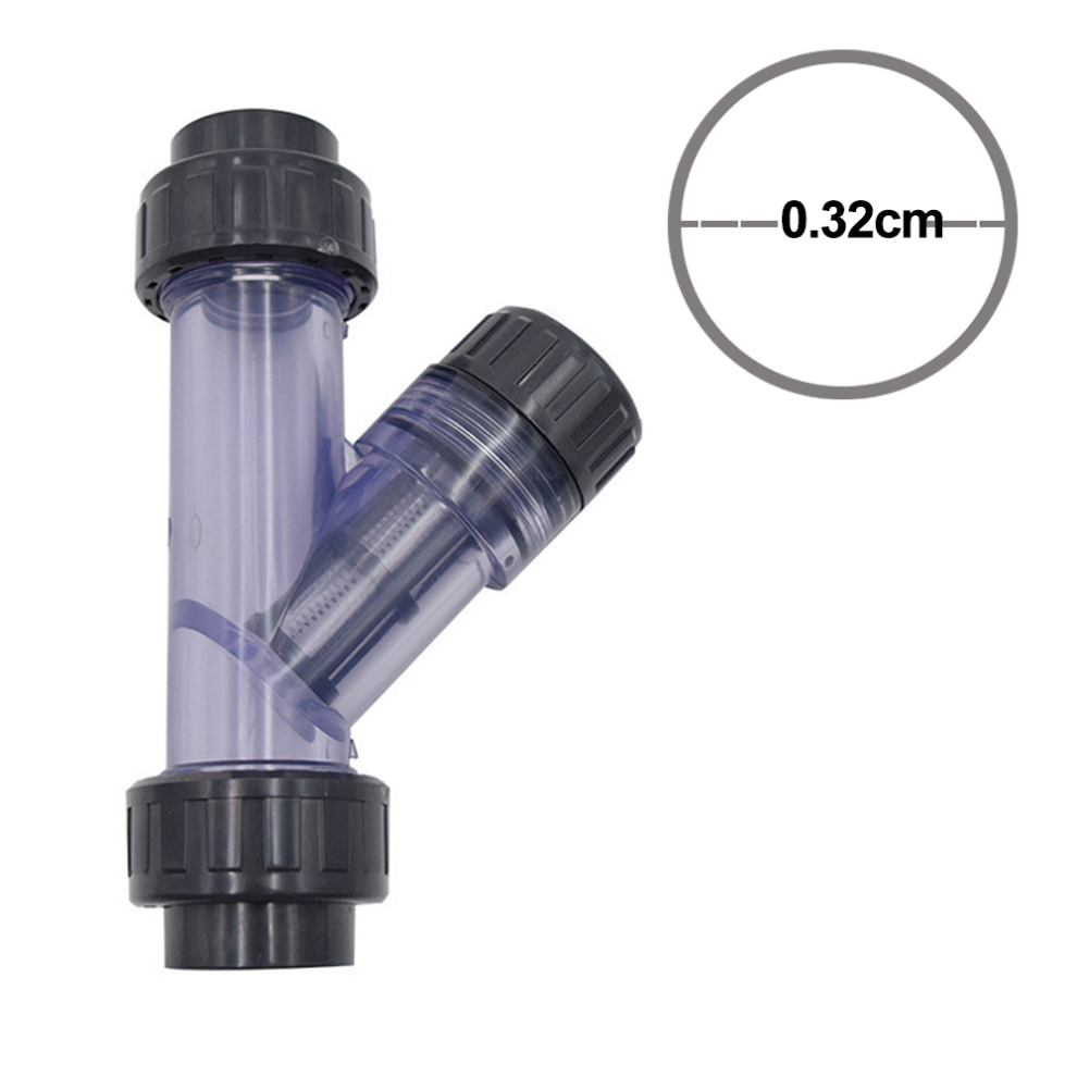 Y-Strainer For Pipeline Systems, Removable Filter Screen True Union Pvc Strainer With Threaded Connection, Transparent And Visible Sediment Filter For 9466005305198