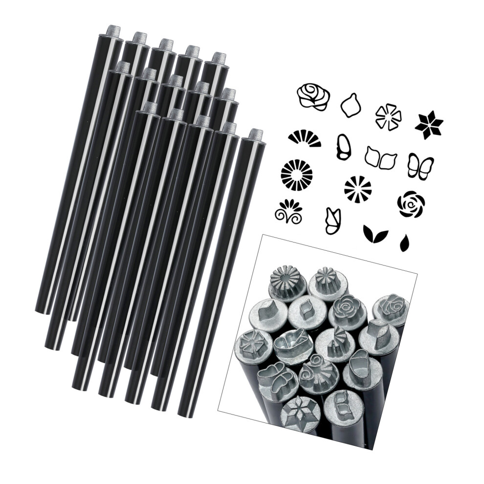 Nail Art Stamper Pen Set, Flower Nail Stamper-15 pieces