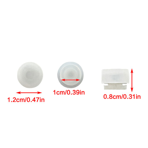 10/20Pcs Shoe Charm Fasteners Clips Clear Plastic Rotating-10 2