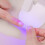 Beginner Nail Art Stand Adjustable Clip Plastic Light-White 3