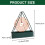 Triangular Iron Mosquitoes Expel Holder Rack Hanging Hook-Black 3