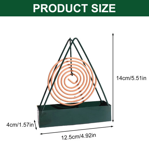 Triangular Iron Mosquitoes Expel Holder Rack Hanging Hook-Black 2