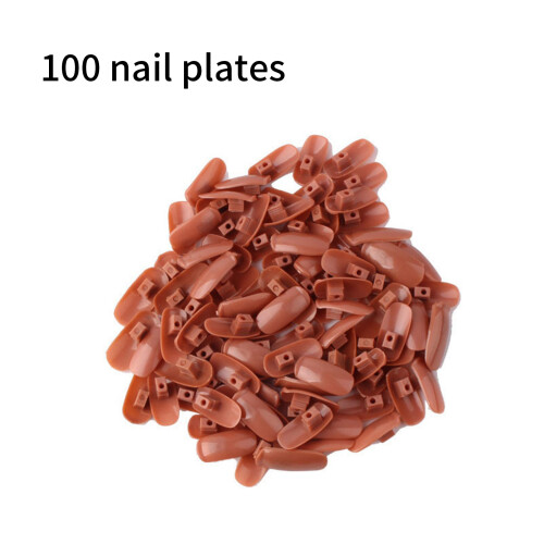 Portable Nail Practice Finger Set With Adjustable-brown 1