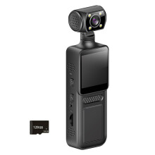 Tragbare tragbare 4K-Taschenkamera, um 180 Grad drehbare Kamera,