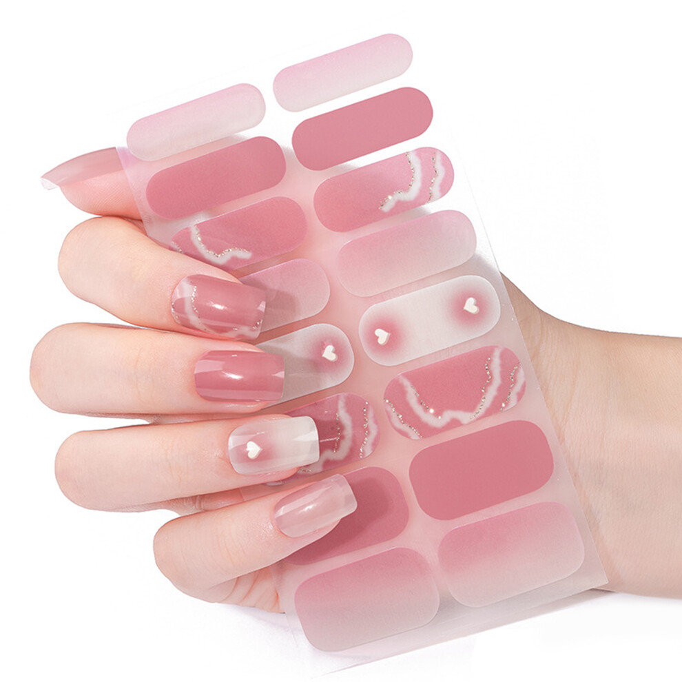 French Tip Nail Art Stickers Easy Application Reusable-ZE 0470