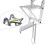 Ergonomic Ladder Standing Platform Rack Holder For Tool Foldable 6