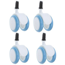 4pcs Wheels Casters Universal Walker Wheels Replacement Plastic Rubber Casters For Baby Stroller Playpen Walker Accessories