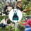 Generic Gardening Apron, Blue/Gray/Green/Red, CrossoverBack with large capacity 3
