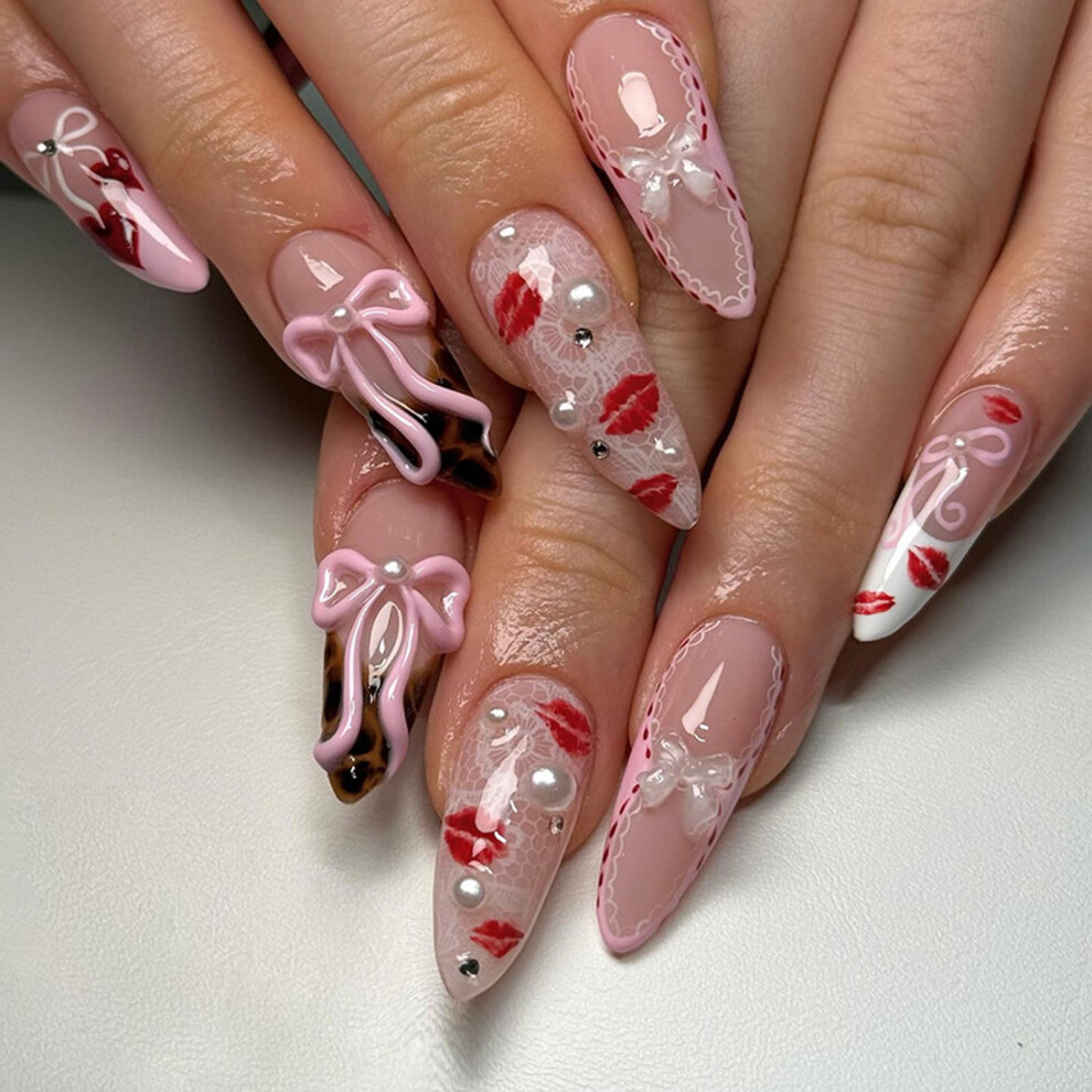 Acrylic False Nail,Artificial Nail Glues on Nail Press on Nail