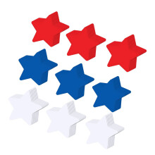 150 Stück Independence Day Star Cutouts Papier-Sternkarten für