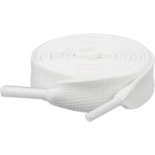 Replacement Flat Shoelaces for Alexander McQueen Sneakers - White 45 Inches 1