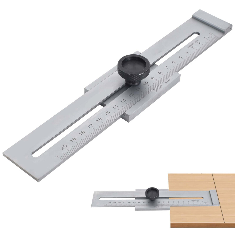 Precision Marking Gauge 200 Mm Measuring Range Matte Chromeplated Lasered Scale 9067246307981