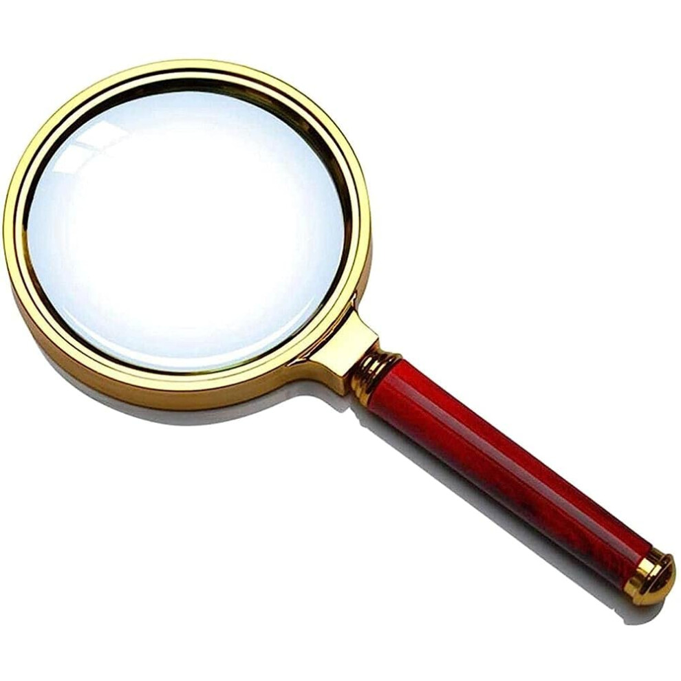 Lupe Lupe 90mm/80mm/70mm/60mm Hand 5X/10X Magnifying Glass for Reading Jewelry Eye Loupe  Tool / 5 * 90mm (5 * 90mm)