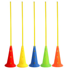 Football Training Agility Poles, Slalom Bar/Adjustable Hurdle Bars, 5 Piece Set Ref: 2536