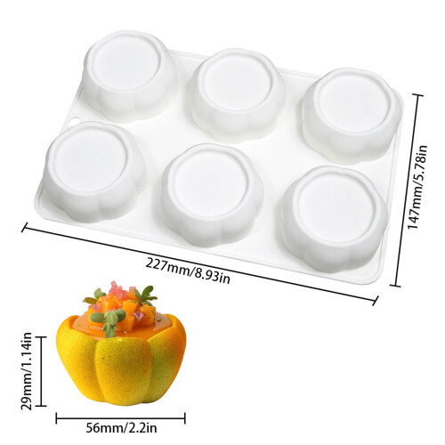 Moule en Silicone à 6 cavités pour bourgeons de fleurs, outils 2